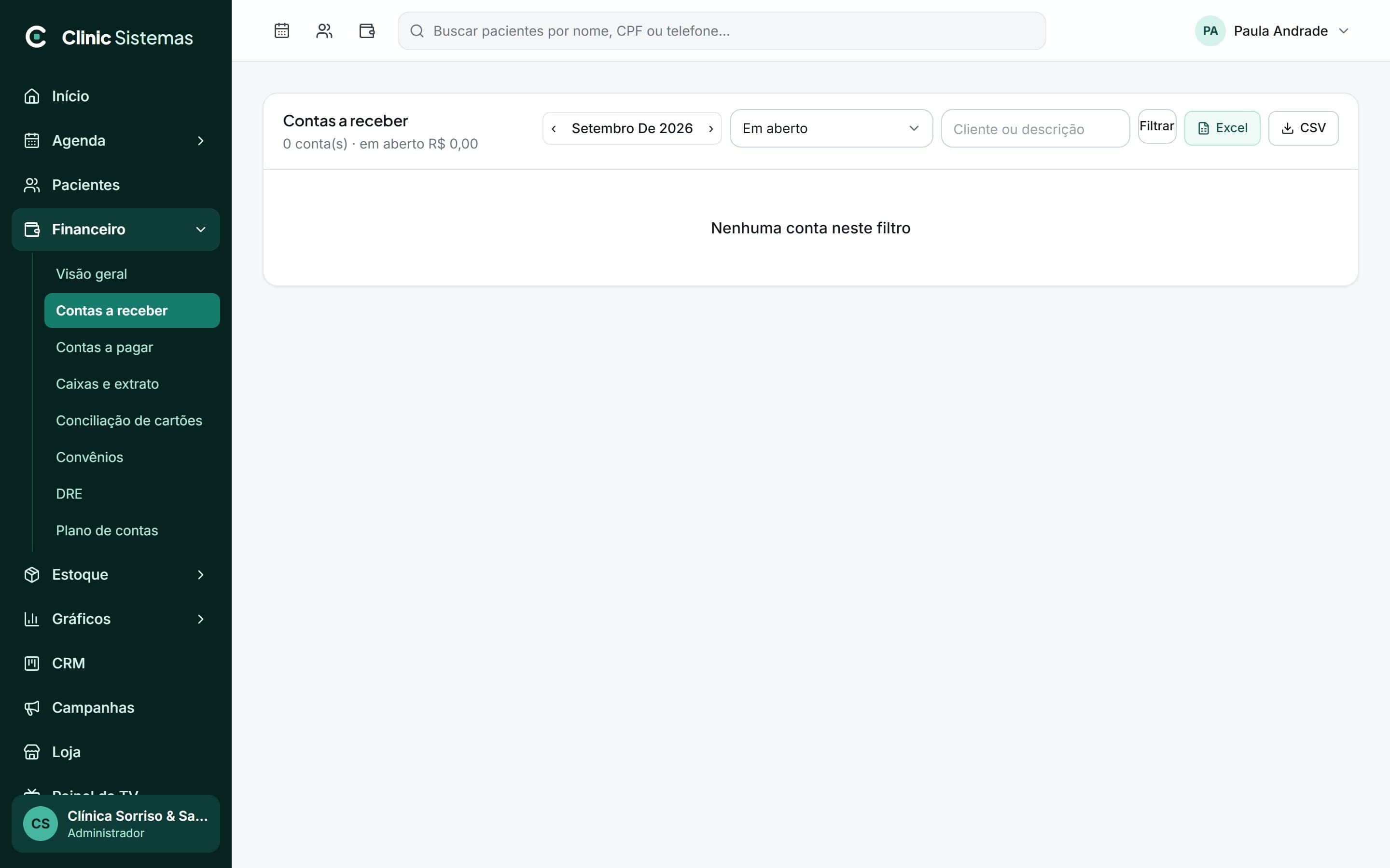 Contas a receber